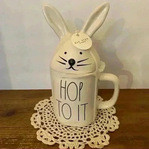 Rae Dunn Bunny Mug and Hunny Bunny Plate set - Picture 6 of 6